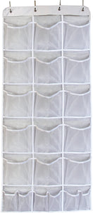 Mesh Waterproof Hanging Over The Door Organizer For Accessories Storage (15 Extra Large And 6 Small Pockets)