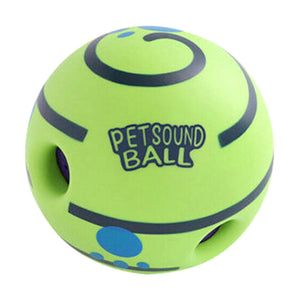 8.8cm Pet Giggle Ball Interactive Indoor Outdoor Toy Wobble Wag Pet Exercise Rolling