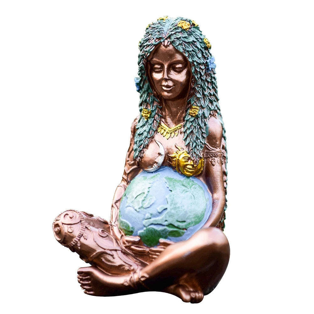 Large Millennial Gaia Mother Earth Goddess Art Statue Figurine for  Home Decor