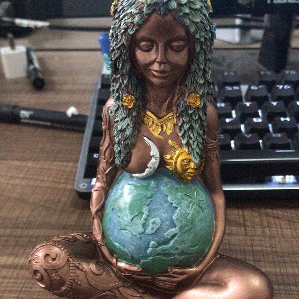 Large Millennial Gaia Mother Earth Goddess Art Statue Figurine for  Home Decor