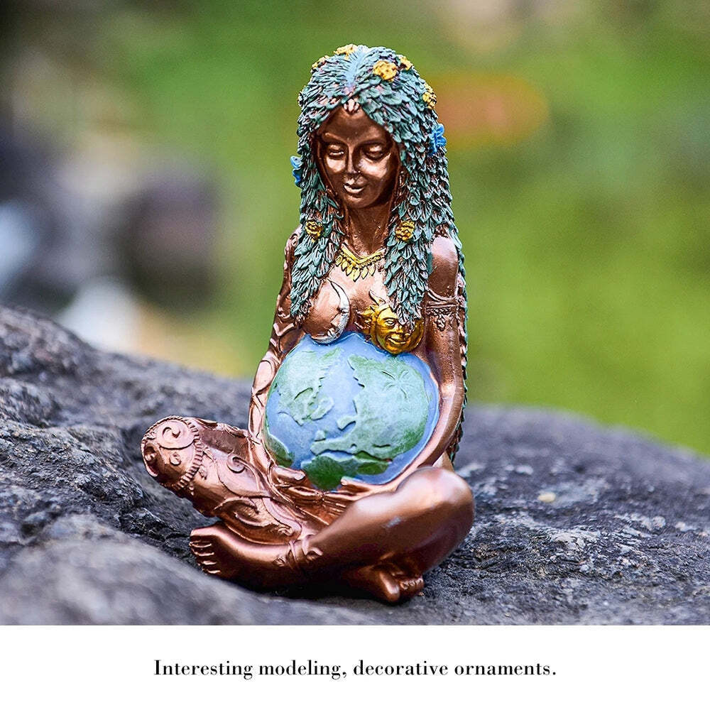 Large Millennial Gaia Mother Earth Goddess Art Statue Figurine for  Home Decor