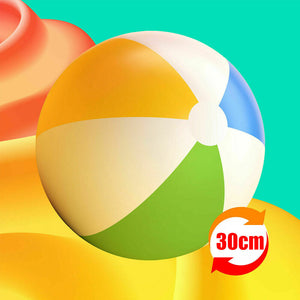 12PCS 30cm Inflatable Rainbow Beach Ball Kids Pool Play Party Water Game Summer Toys