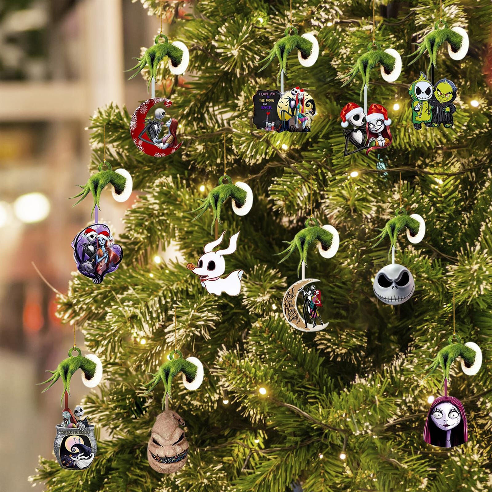 Set of 11  Nightmare Before Christmas Tree Decorations