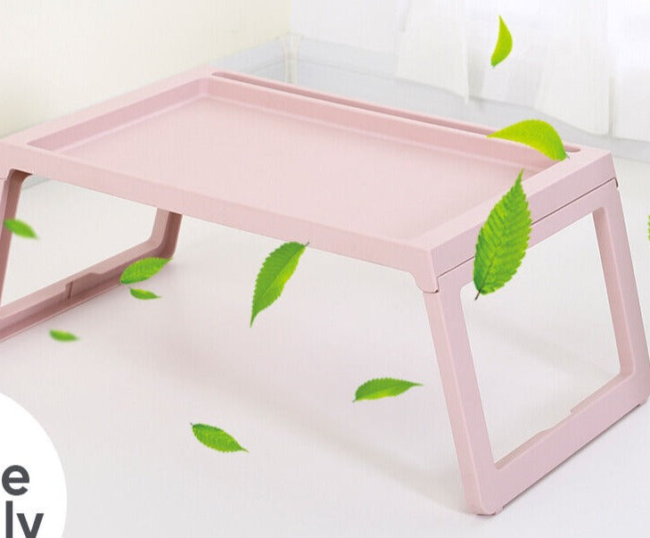 Pink Portable Folding Laptop PC Desk Lap Bed Tray Home Table Shelf  Dinner Notebooks