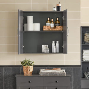 Wall Cabinet Kitchen Cabinet Bathroom Cabinet Storage Cabinet Gray