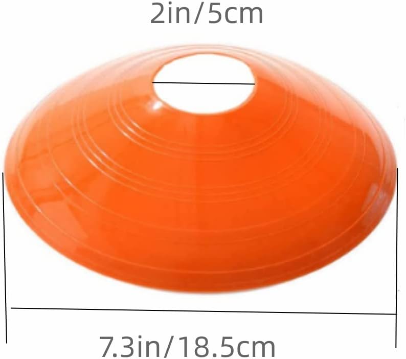 Agility Field Cones,30 Pcs Soccer Markers Disc with Net Bag Pro Disc Cones Sport