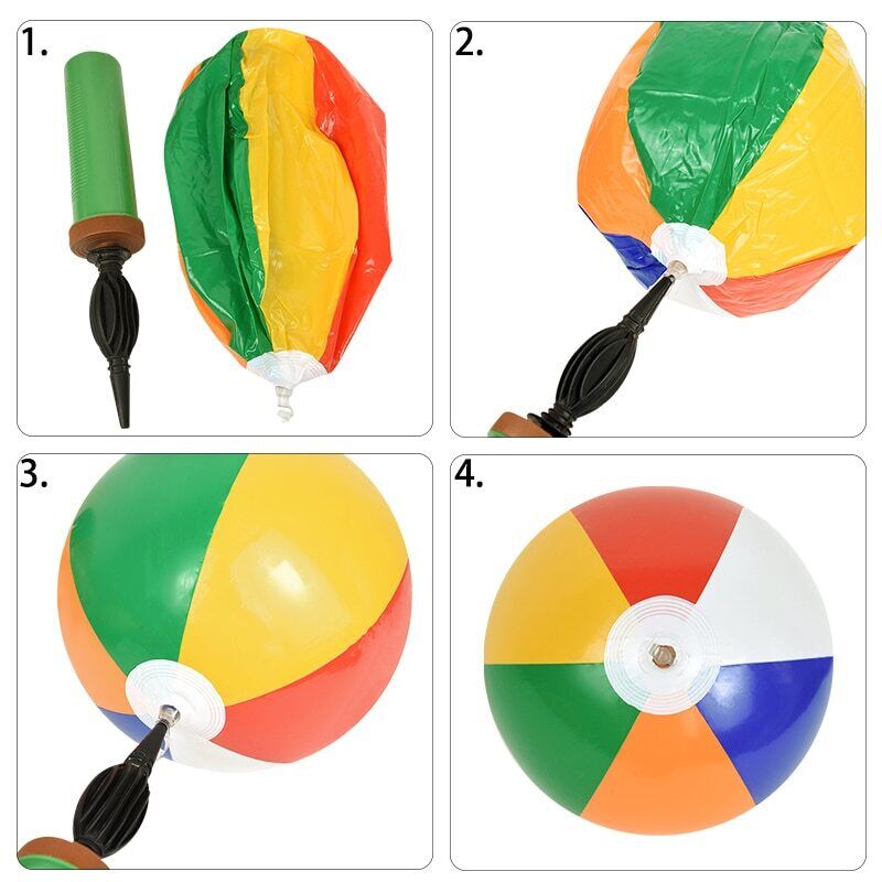 12PCS 30cm Inflatable Rainbow Beach Ball Kids Pool Play Party Water Game Summer Toys