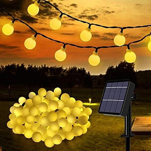 100 LED Ball 40 Ft Fairy Lights Waterproof with 8 Modes Cosy Glow Ambiance Globe Lighting for Garden, Christmas  (Warm)