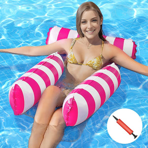 Inflatable Floating Water Hammock Float Pool Lounge Bed Sea Beach Swimming Chair