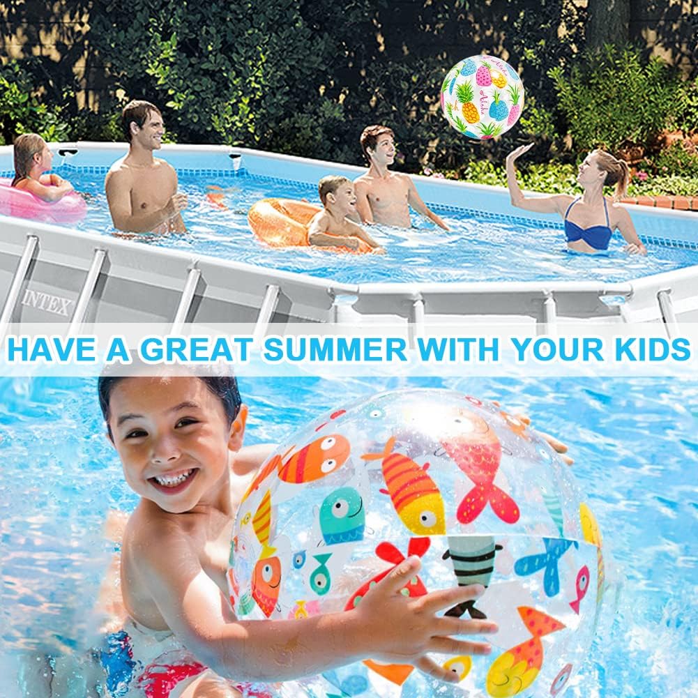 1pc 35CM Jumbo Inflatable Beach Ball Pool Party Swimming Game Water Toys Outdoor