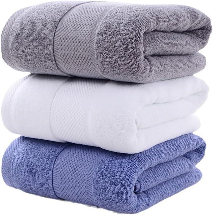 Towel 100% Cotton Face Washers Highly Absorbent Face Towels Soft Linen 3 Pieces Towels Set (35 * 35cm)