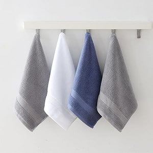 Towel 100% Cotton Face Washers Highly Absorbent Face Towels Soft Linen 3 Pieces Towels Set (35 * 35cm)