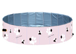 120cm Pet Swimming Pool Dog Cat Washing Bathtub Outdoor Bathing Foldable Portable Pink