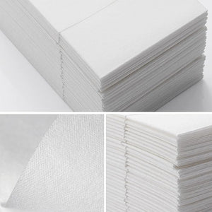 100 pcs Premium White Pocket Napkins Disposable Linen Feel Built in Flatware Dinner Napkins for Reception Wedding Christmas