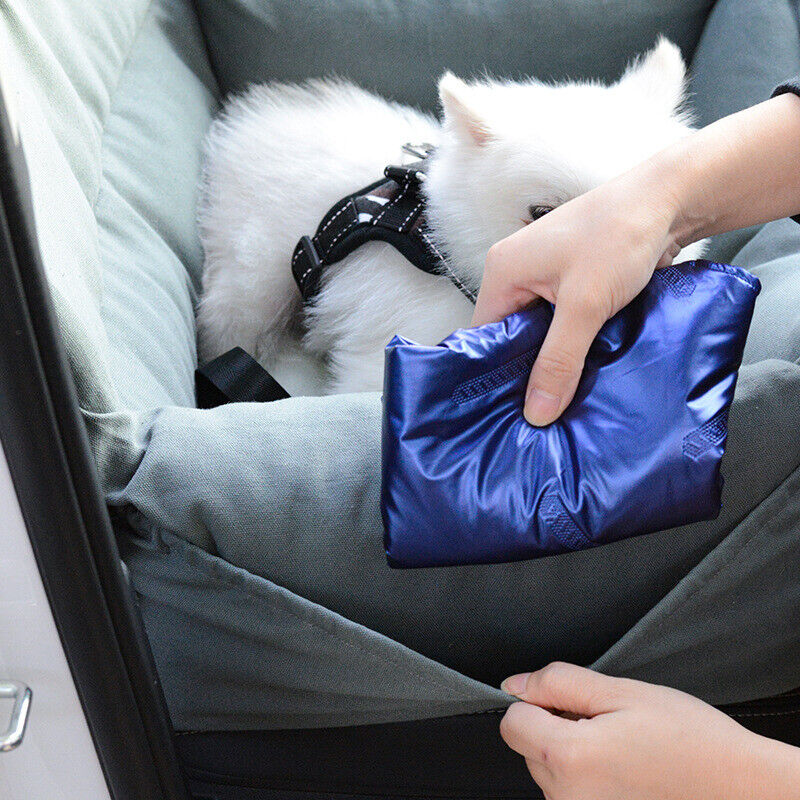 Pink Dog Car Booster Seat Belt Pet Protector Portable soft Travel Bed Basket Washable