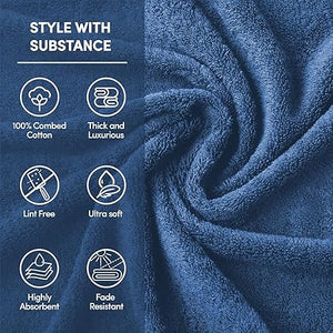 Towel 100% Cotton Face Washers Highly Absorbent Face Towels Soft Linen 3 Pieces Towels Set (35 * 35cm)