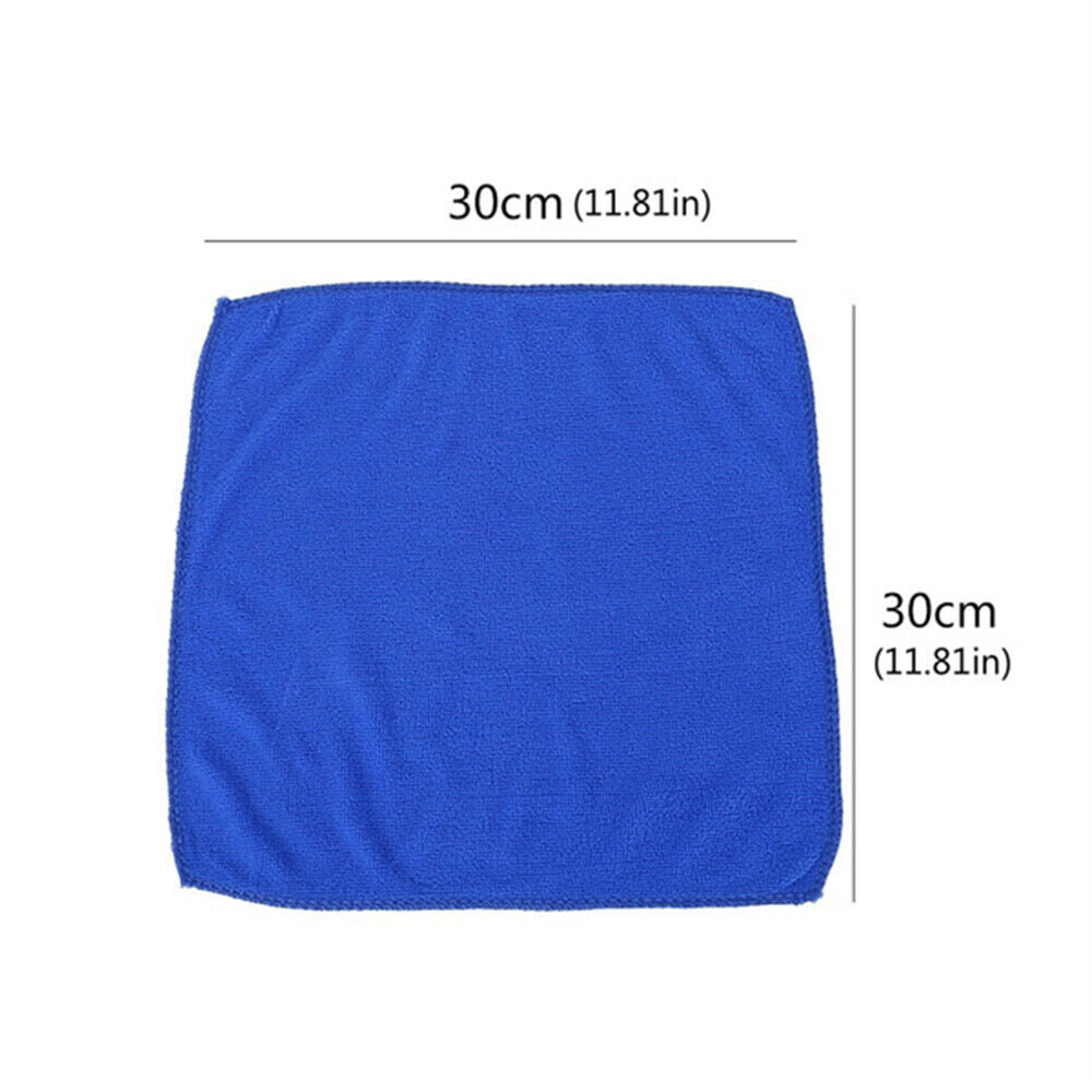 50pcs Microfibre Cloth Soft Dish Glass Bulk Cleaning Microfiber Car Towel Kits