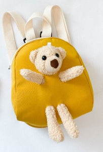 Yellow Little Bear Kids Child Bags Nylon Boys Girls School Students Bag  Children