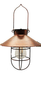 Brown shell Old LED Solar Lantern Hanging Light Outdoor Waterproof Yard Patio Garden Decor Lamp