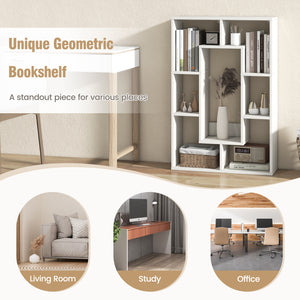 7-Cube Bookshelf Storage Display Shelf Cabinet Modern Open Bookcase