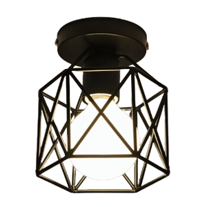 Retro Ceiling Lamp Shade Industrial Vintage Cage Pendant Light Holder Fixture