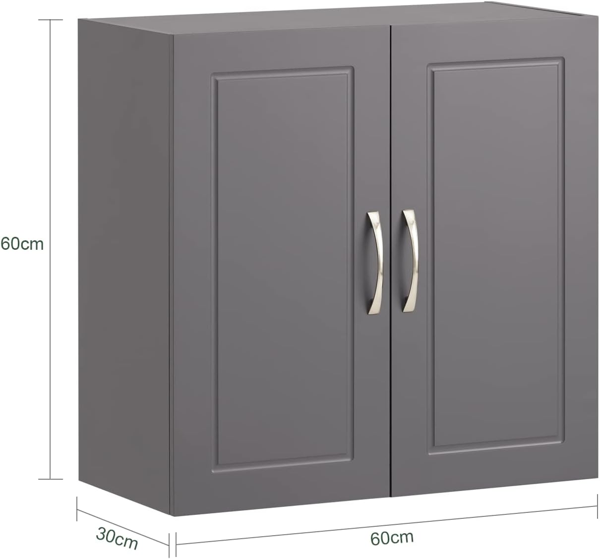 Wall Cabinet Kitchen Cabinet Bathroom Cabinet Storage Cabinet Gray