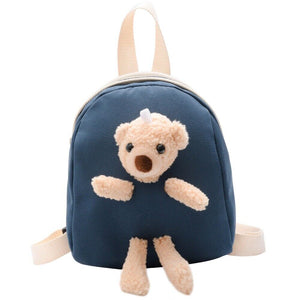 Blue Little Bear Kids Child Bags Nylon Boys Girls School Students Bag  Children