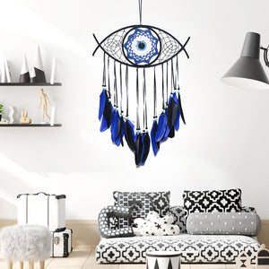 Dream Catchers - Handmade Wall Hanging Evil Eye Dream Catcher Feather Crafts