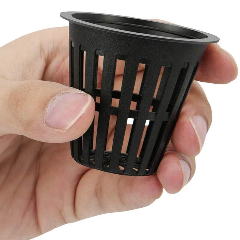 80PCS Mesh Pots Basket Plant Grow Net Cup Aeroponic Hydroponics Aquaponic Mesh