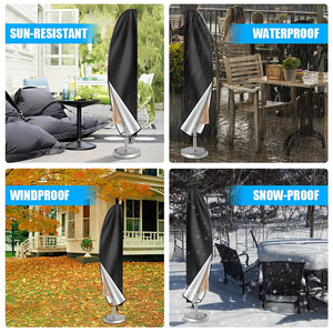 265 cm Outdoor Cantilever Umbrella Cover Garden Patio Parasol Sun/Rain/Dust Protection