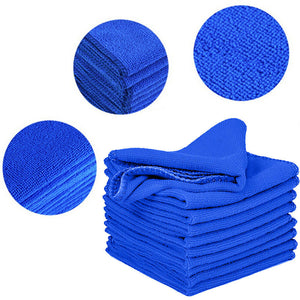 50pcs Microfibre Cloth Soft Dish Glass Bulk Cleaning Microfiber Car Towel Kits