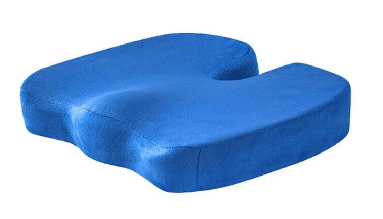 Blue  Orthopedic Memory Foam Seat Cushion Support Back Pain Chair Pillow Car