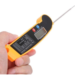Orrange Foldable Digital Thermometer Probe Temperature Kitchen Cooking Food BBQ Meat Jam