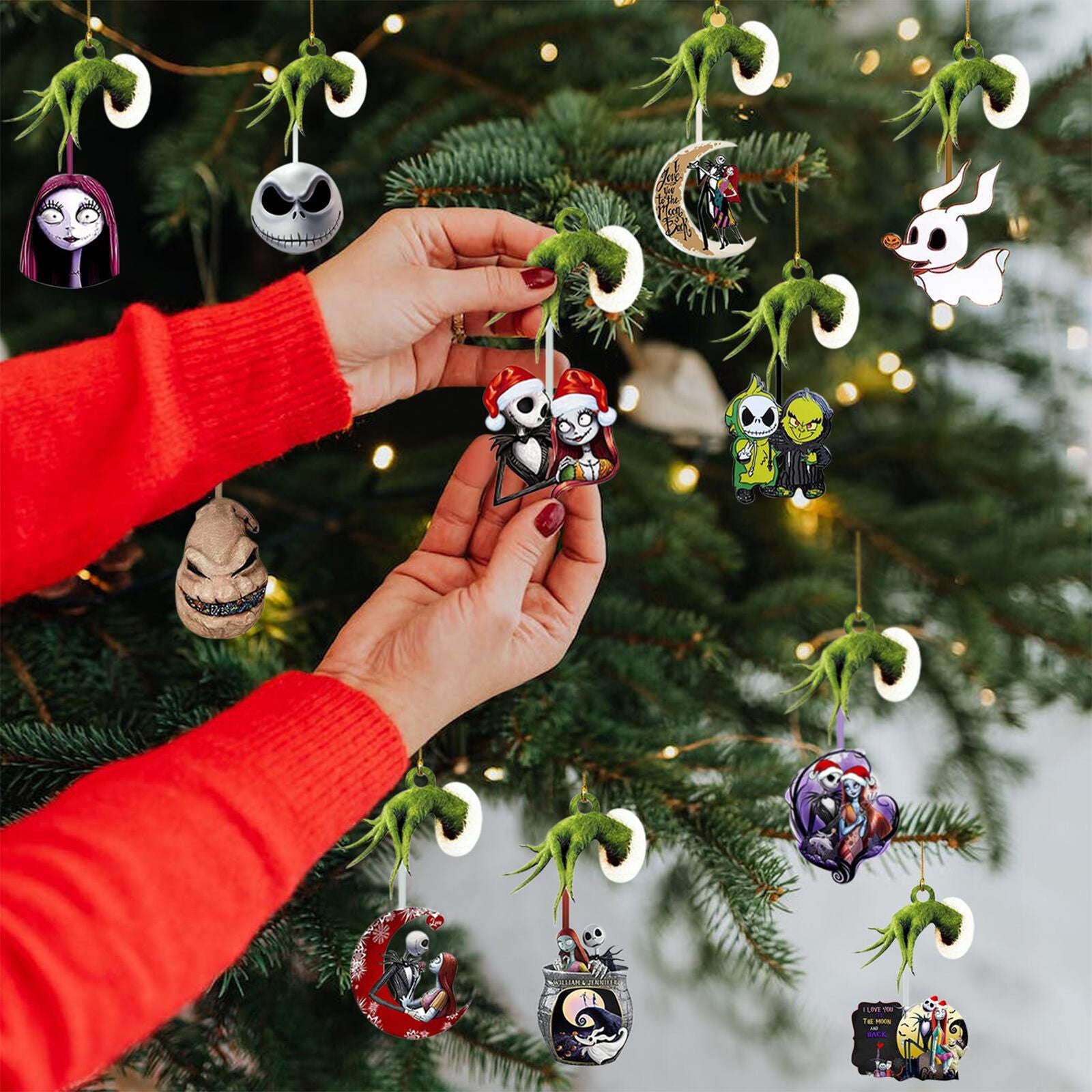 Set of 11  Nightmare Before Christmas Tree Decorations