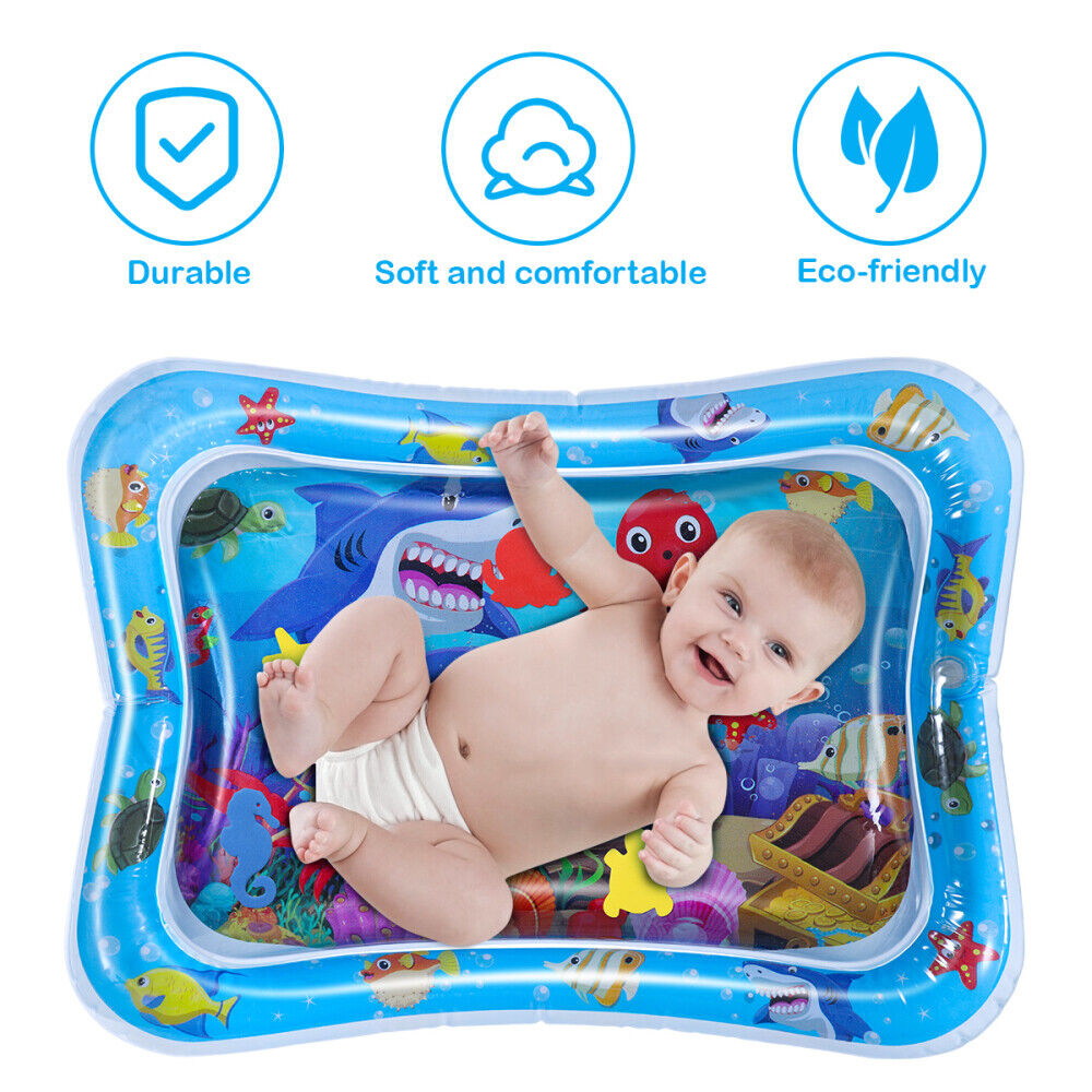 Baby Water Play Mat Inflatable For Infants Toddlers Fun Tummy Time Sea World (285570937620)