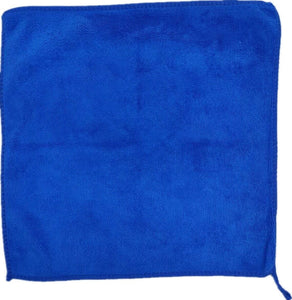 20 Pcs Blue Microfibre Glass Cleaning Cloth Car Towel Window Dish Washing 30x30 cm