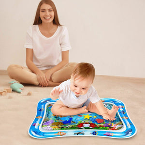 Inflatable Baby Water Play Mat Pad Fun Tummy Time Sea World For Infants Toddlers