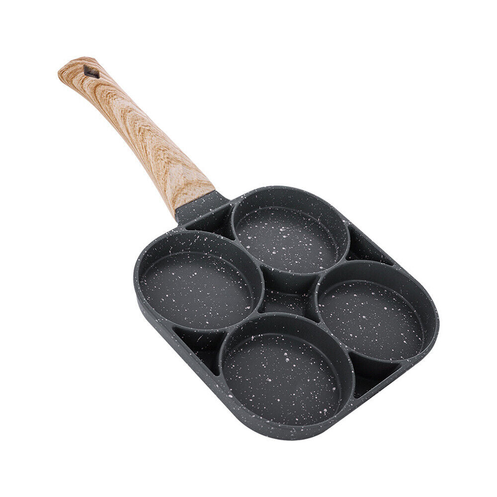 4 Holes Frying Pan Non-stick Round Fry Egg Pancake Pan Giftbox