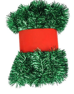 Green Red 5M Chunky Thick Christmas Tinsel Garland Sparkly Xmas Tree Home Party Decoration