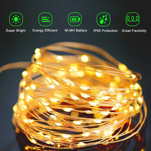 Solar Fairy String Lights 300LED Outdoor Garden Christmas Party Decor 32m