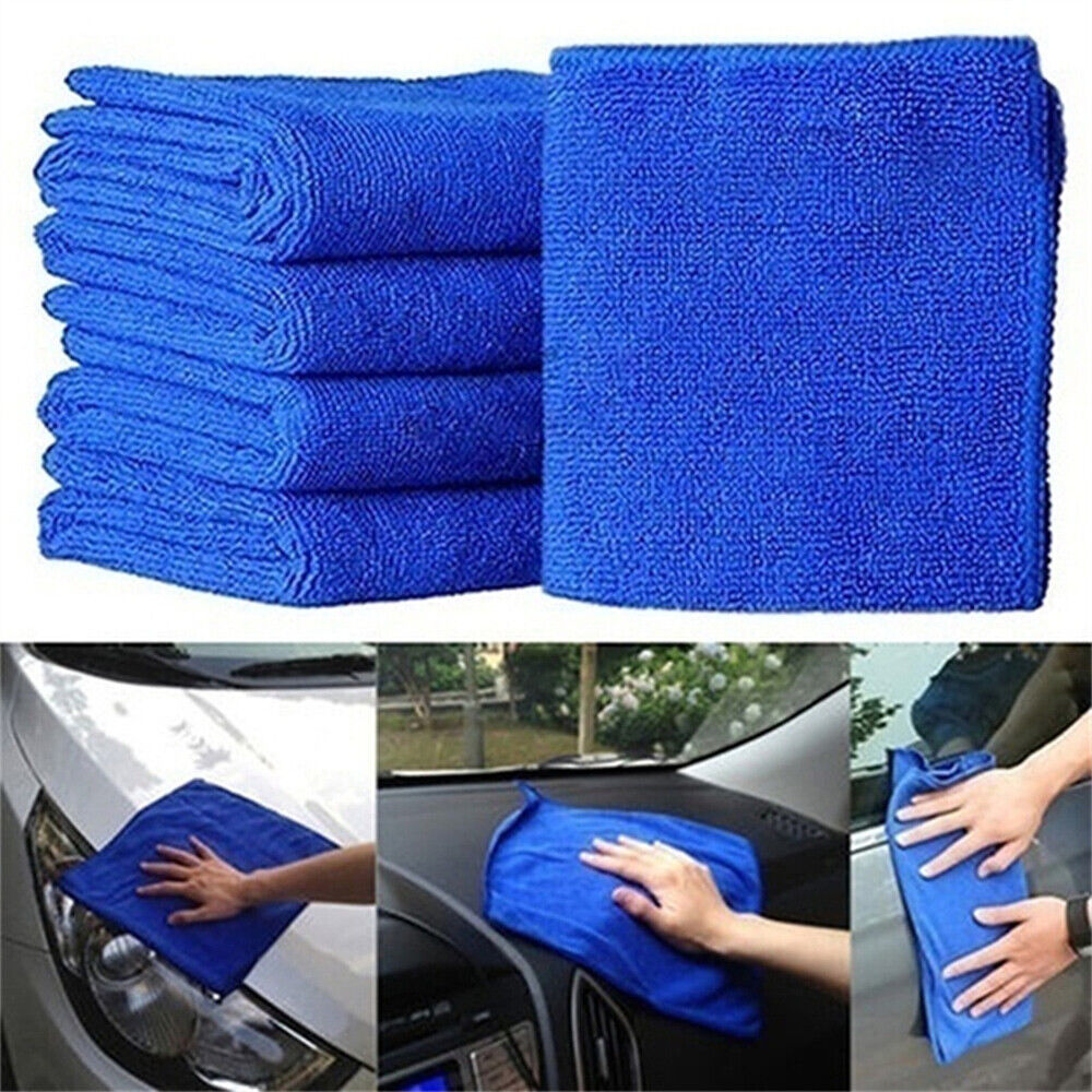 50pcs Microfibre Cloth Soft Dish Glass Bulk Cleaning Microfiber Car Towel Kits