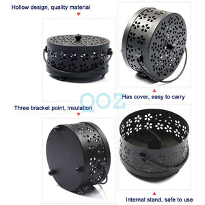 Metal Mosquito Mozzie Coil Holder Burner Repellant Home Garden Decor Outdoor