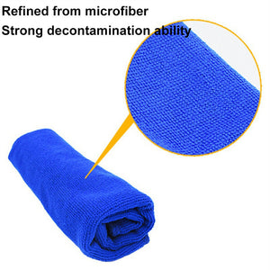 50pcs Microfibre Cloth Soft Dish Glass Bulk Cleaning Microfiber Car Towel Kits