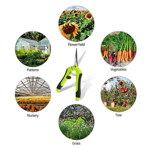 2PCS Pruning Shears Plant Scissors Trim Trees Snips Branch Garden Secateurs