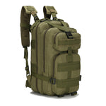 Army green Military Tactical Backpack Rucksack Outdoor Travel Camping Hiking Trekk Bag 30L