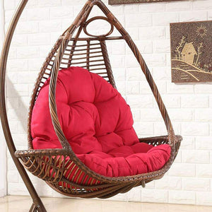 Red Hanging Egg Chair Cushion Swing Chair Seat Relax Cushions Soft Padded Pad Covers