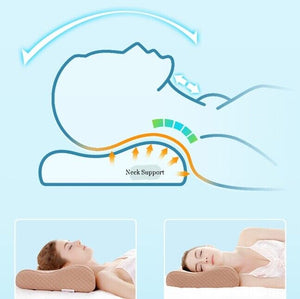 Memory Foam Pillow High Low Side Sleeping Ergonomic  Health Care butterfly 60