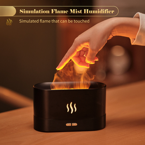 3D Ultrasonic Aroma Air Humidifier Flame Light Purifier Essential Oil Diffuser