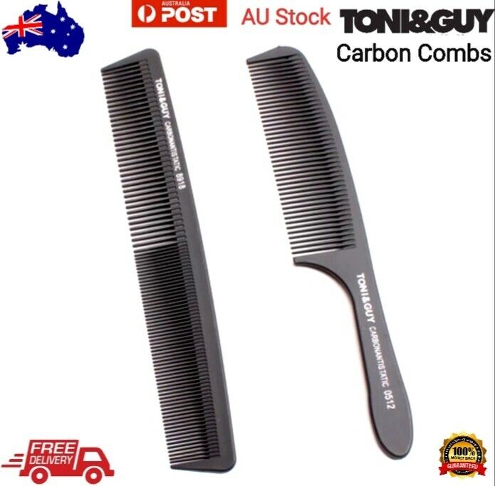 Barber Carbon Fibre Cutting Comb Salon Hair Sectioning Anti Static Spa