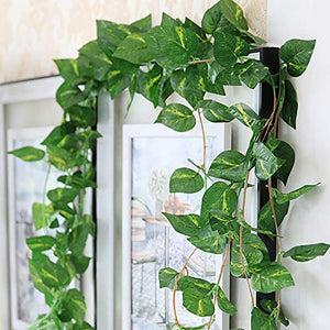 5Pcs 2.3M Artificial Lvy Vine Fake Foliage Flower Hanging Leaf Garland Plant Au